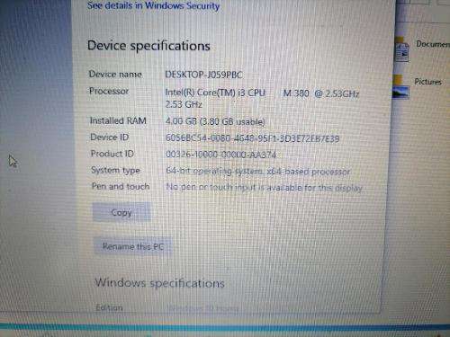 *BEST DEALS ON BOBSHOP*I3 DELL VOSTRO 1540 LAPTOP , 500GB HDD, 4GB RAM, WINDOWS 10****