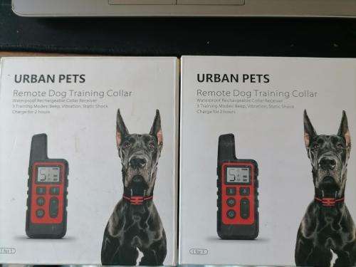 *BUY ONE GET ONE FREE*URBAN PETS REMOTE WATERPROOF RECHARGABLE DOG TRAINING COLLAR*R2000 IN STORE**