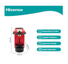 *EASTER SPECIAL*DEMO HISENSE COFFE CAPSULE MACHINE*AWESOME RED COLOR*R2500 IN STORE**