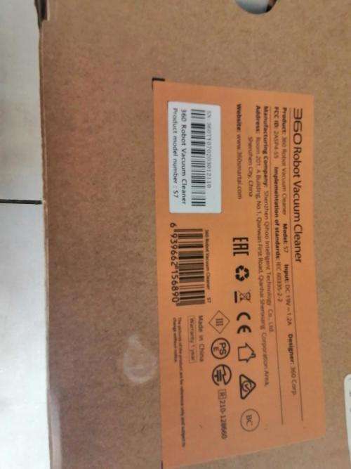 *EASTER SPECIAL*LIKE NEW 360 S7 SMART ROBOT AND VACUUM WITH CHARGING STATION*OVER R6000 RETAIL*