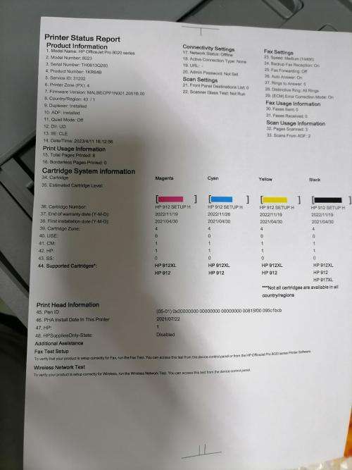 *STARTING @R1 NO RESERVE*LIKE NEW HP OFFICEJET PRO 8023 ALL IN 1 WIFI PRINTER*R4000 RETAIL*