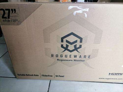 *BEST DEALS ON BOBSHOP*BRAND NEW ROGUEWARE 27` FULL HD FRAMELESS SCREEN IN BOX*R3300 RETAIL*