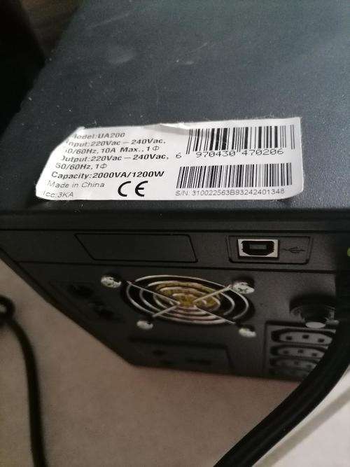 **WOW R30 FREIGHT*TIRED OF LOADSHEDDING!!KSTAR 2000VA UPS WITH POWERCORD*LIQUIDATION ITEM*