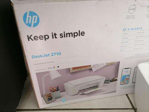 *WOW R30 FREIGHT*2 X HP 2710 WIFI PRINTERS*BOTH HAVE INK/ONE BOX*FLASHING LIGHT*ONE BID FOR BOTH**