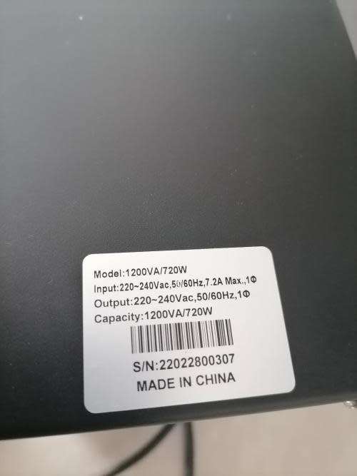 **WOW R30 FREIGHT*TALKS OF STAGE 8 LOADSHEDDING!**BLUE CARBON 1200VA 720W UPS