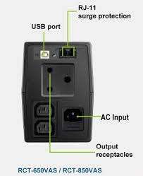 *WEEKEND SPECIAL*NEW RCT 650VA UPS IN BOC WITH CABLES ETC