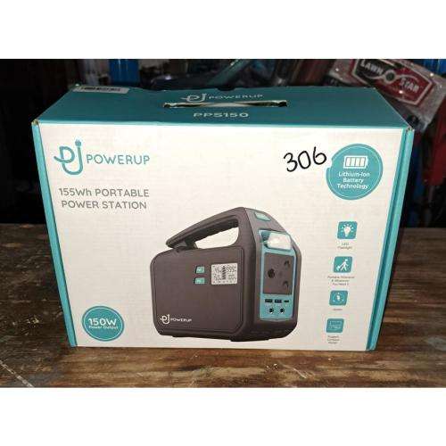 *WEEKEND SPECIAL*BRAND NEW POWER UP 155 PORTABLE POWER STATION IN BOX