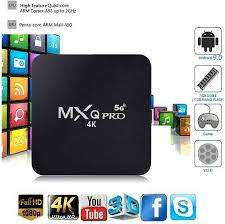 New MX Pro 4K UHD 5G TV box, remote, cable in box