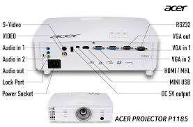*AWESOME DEALS*R30 FREIGHT*ACER P1185 DLP PROJECTOR WITH HDMI INPUT*TOP QUALITY**