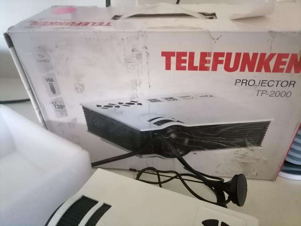 *YEAR END CLEARANCE*R30 FREIGHT*DEMO TELEFUNKEN TP 2000 MULTIFUNCTION 1080 PROJECTOR WITH REMOTE*