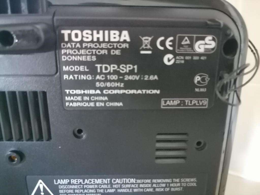 *YOUR CHRISTMAS PRESENT*R30 FREIGHT*TOSHIBA TDP-SP1 CINEMA PROJECTOR WITH POWER CORD*WORKING**
