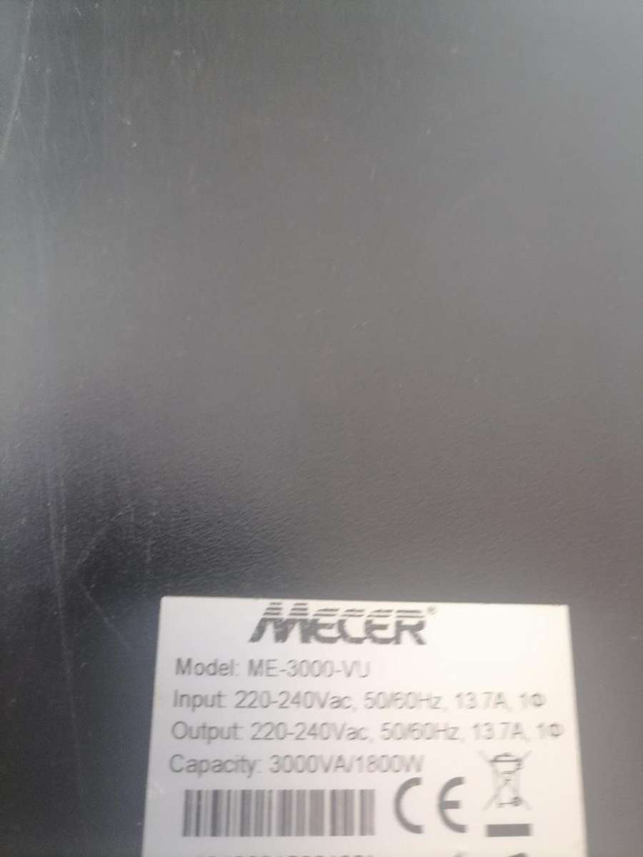 *LIQUIDATION ITEM*R30 FREIGHT*MECER ME3000 VU UPS*POWERS ON *BATTERY LIFE UNKNOWN*R6000 NEW PRICE*