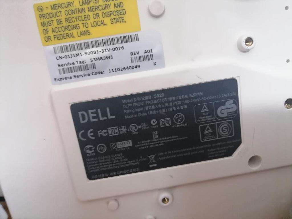 *LAST ON OFFER*R30 FREIGHT*TOP QUALITY DELL S320 SHORT THROW DLP PROJECTOR,3000 LUMENS*R9000 VALUE