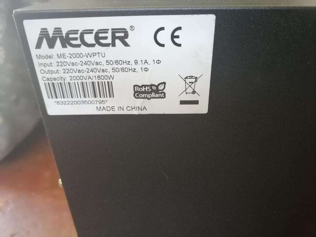 *FLASH FRIDAY DEAL**MECER 2000WPTU WINNER PRO, NO BATTERIES,NOT TESTED*R7000 NEW PRICE**