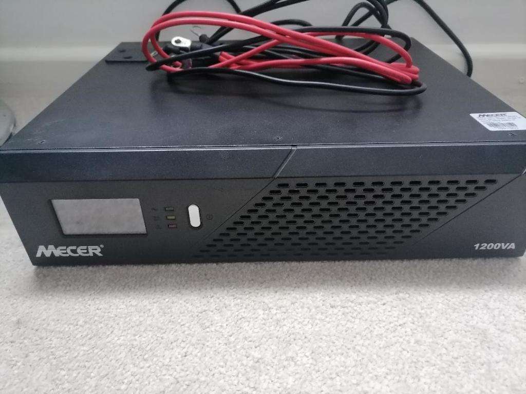 MECER 1200VA 12V INVERTER*UNTESTED,