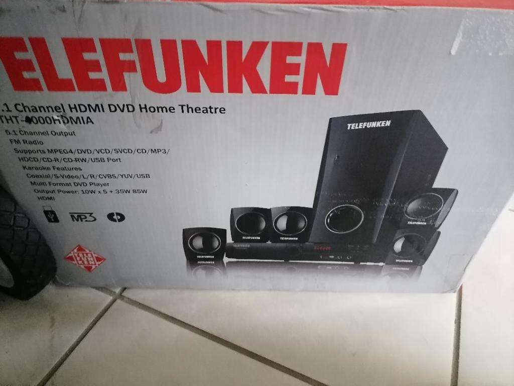 ***EASTER DEALS***R30 FREIGHT*DEMO TELEFUNKEN 5.1 DVD HOME THEATRE- THT5000 IN BOX WITH REMOTE**