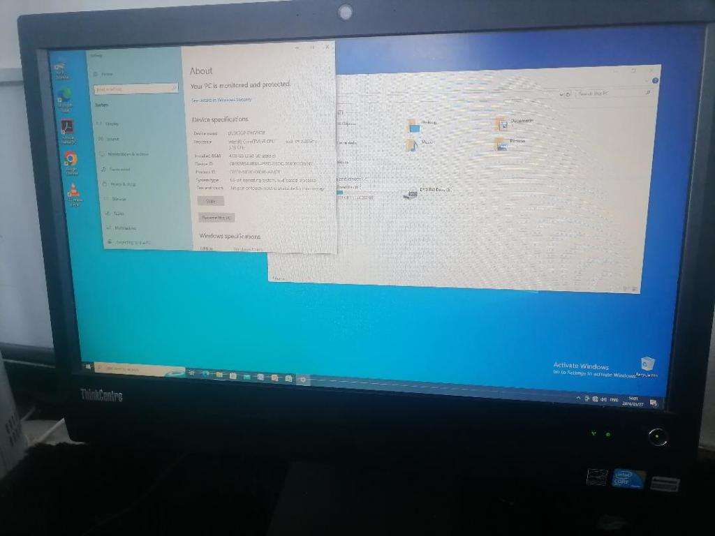 *i5 LENOVO M92Z ALL IN ONE PC,4GB RAM 250GB HDD, WIFI,WINDOWS 10/OFFICE*KEYBOARD/MOUSE INCL
