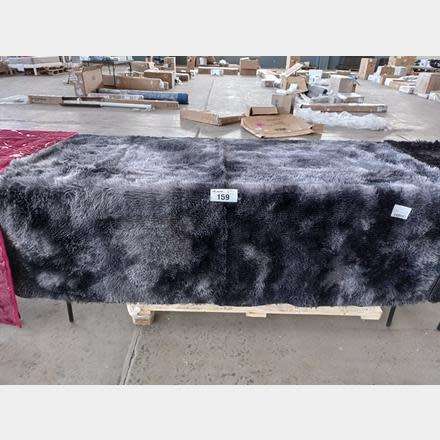 ***EASTER DEALS***R30 FREIGHT*LIGHT RUG FLUFFY CARPET - DARK GREY - 200 L X 150 W CM**