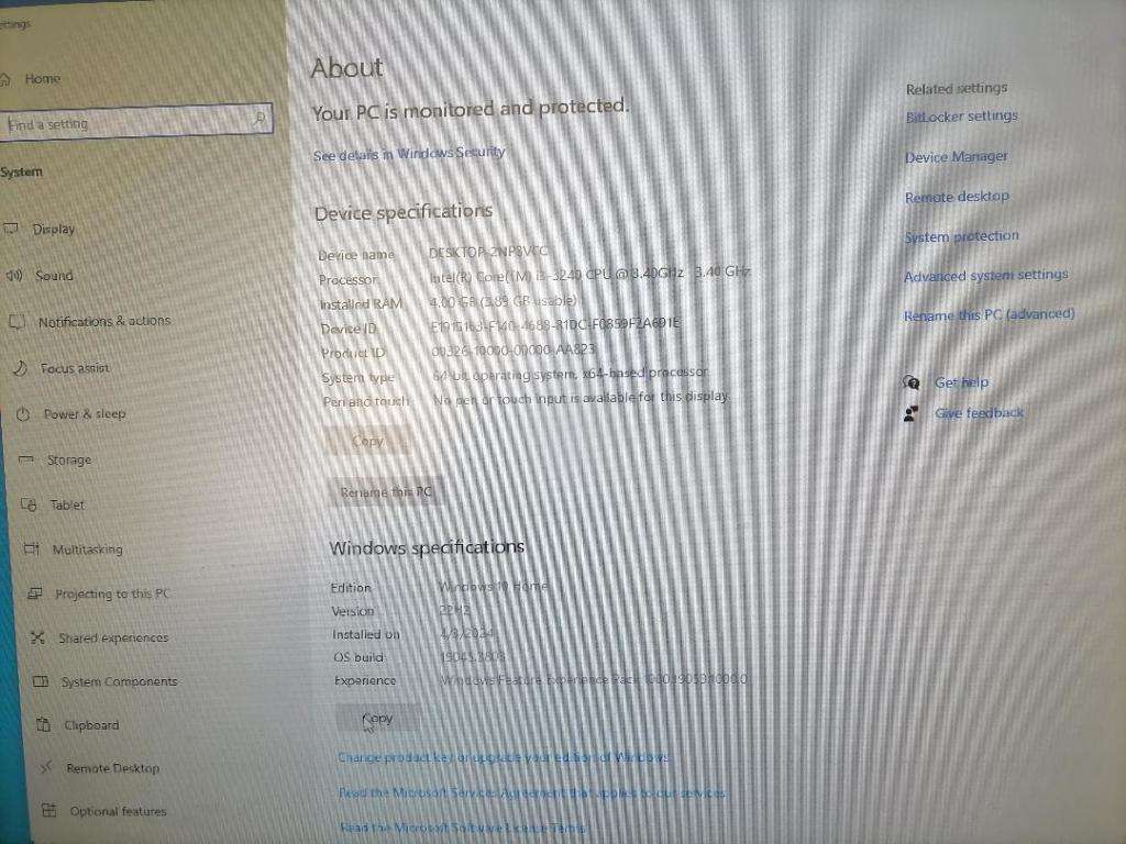 I3 DELL OPTIPLEX 7010 MINI PC,4GB RAM, W10,500GB HDD