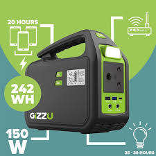 Gizzu 155W Power Station with Power Cable
