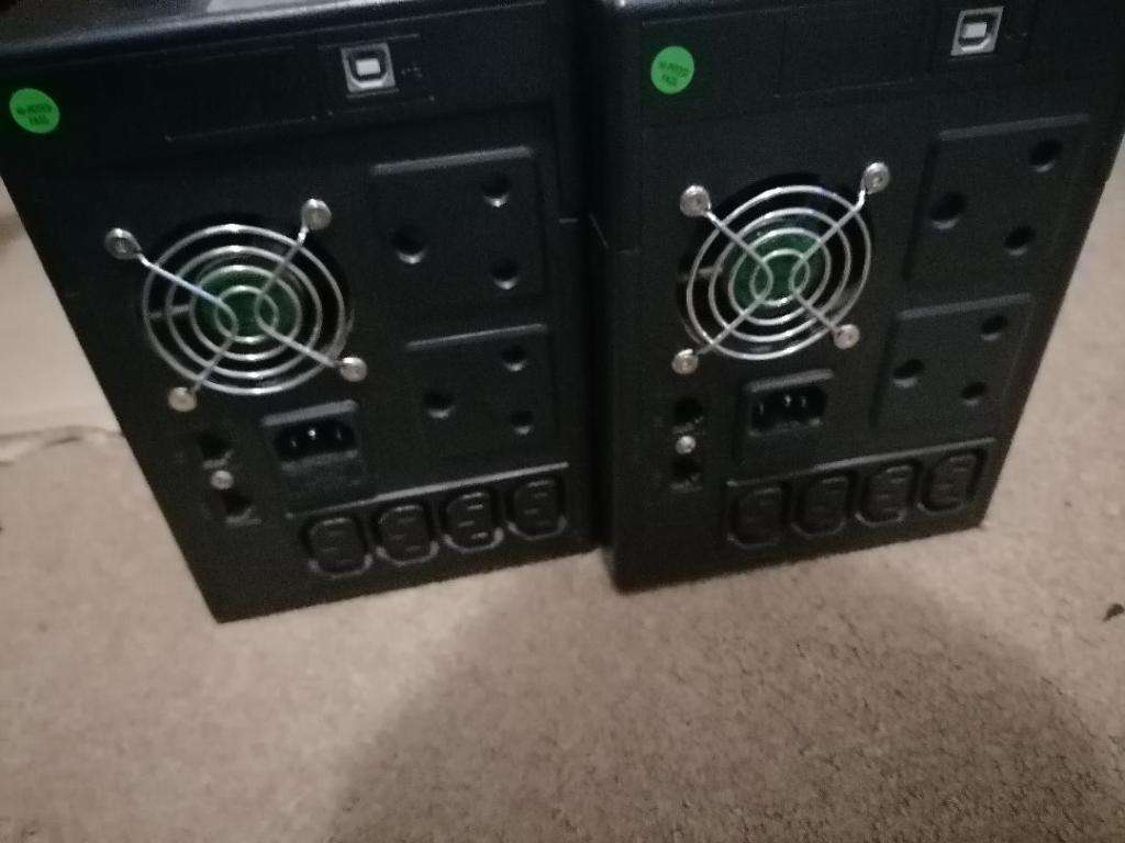2 x MECER 2000VA UPS. BATTERIES NOT INCL, ONE BID FOR BOTH