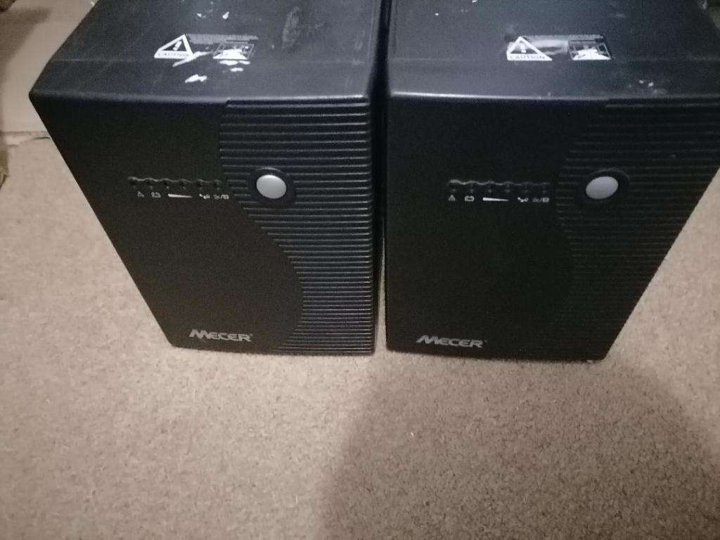 2 x MECER 2000VA UPS. BATTERIES NOT INCL, ONE BID FOR BOTH