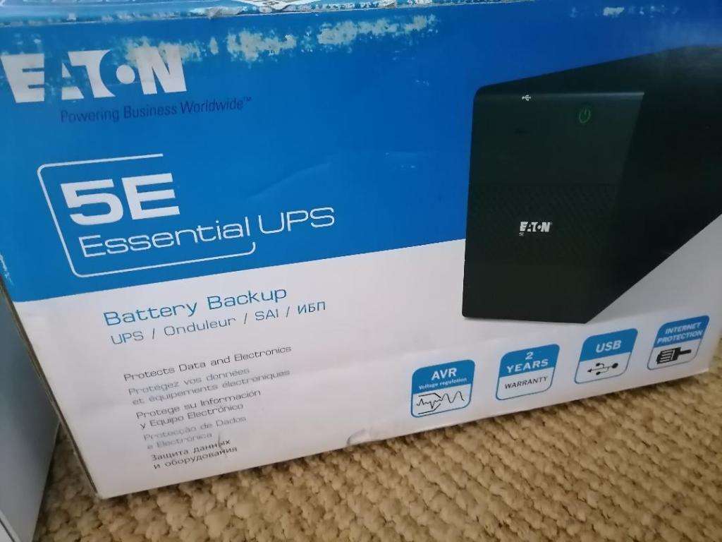 LOT OF 2 X UNTESTED UPS, EATON 5E 2000VA +FSP 600 UPS*ONE BID FOR BOTH**