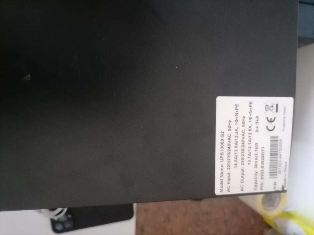 PROLINE I3000 G2 3KVA UPS WITH BUILT IN BATTERIES, WORKING, POWER CORD INCL