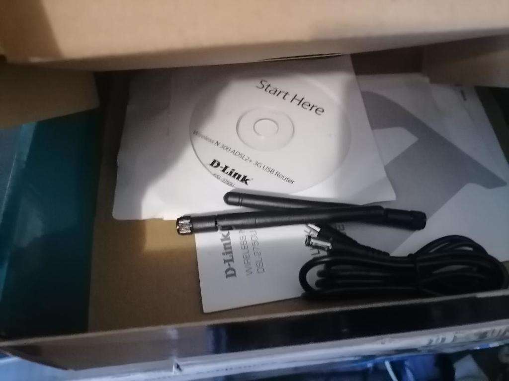 2 ON OFFER. DSL-2750U Wireless N300 ADSL2+ Router With 3G Failover in box with power supply