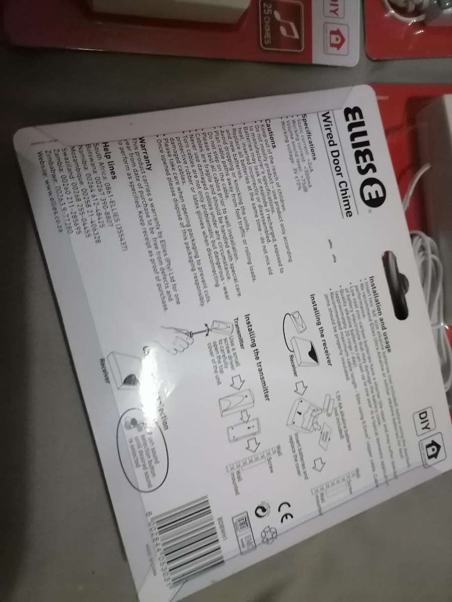 4 X NEW ELLEIS DOOR CHIMES*ONE BID FOR ALL 4