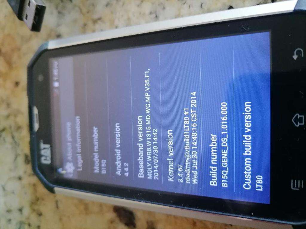 CAT B15Q RUGGED WATER/DUST/SHOCK PROOF CELL PHONE