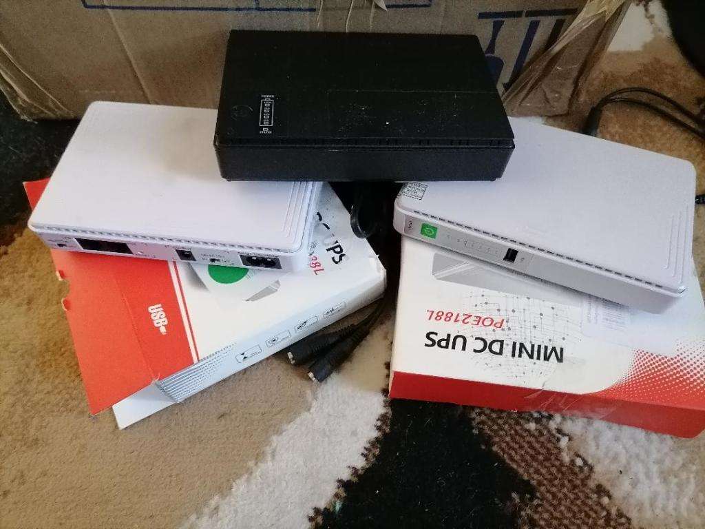 **BULK LOT OF FAULTY/UNTESTED MINI UPS, LOT OF 3*ONE BID FOR ALL 3**