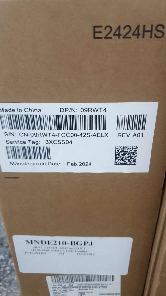 2024 BRAND NEW DELL E2424HS 24 INCH FULL HD LCD FLAT SCREEN MONITOR IN SEALED BOX