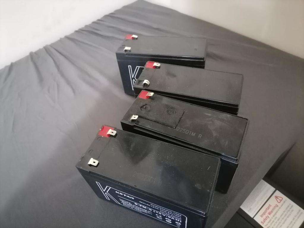 LIQUIDATION ITEMS* LOT OF 4 X KSTAR 12V/9AH UPS/GATE MOTOR BATTERIES*ONE BID FOR LOT OF 4*UNTESTED*