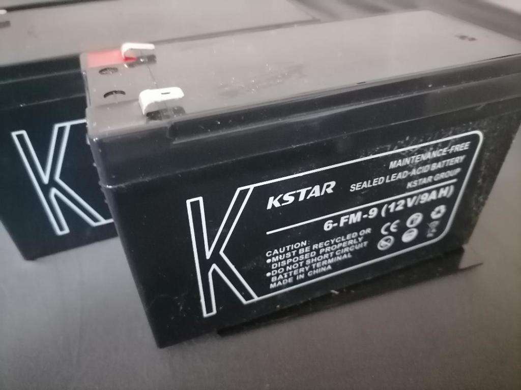 LIQUIDATION ITEMS* LOT OF 4 X KSTAR 12V/9AH UPS/GATE MOTOR BATTERIES*ONE BID FOR LOT OF 4*UNTESTED*