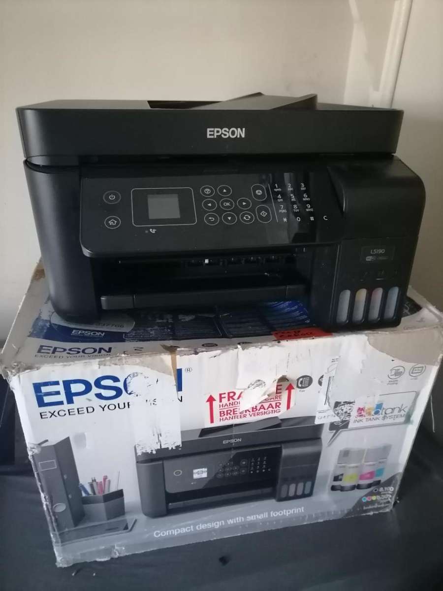 EPSON L5190 INKTANK PRINTER WITH CABLE IN BOX*NOT FEEDING PAPER*