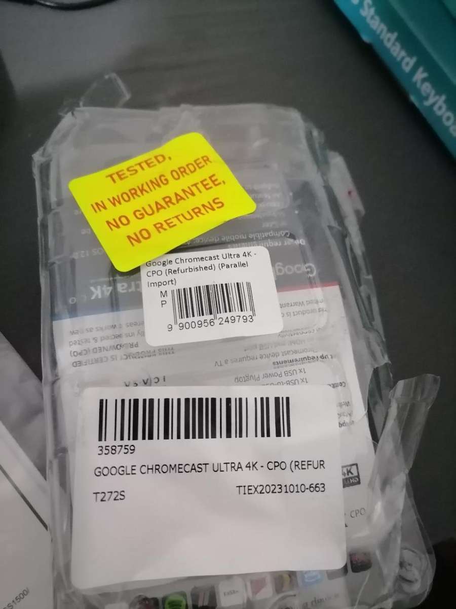 *CHROME CAST SMART TV DEVICE PLUS GIZZU UPS*ONE BID FOR BOTH**