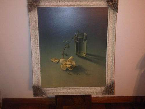 Large Trechikoff Print- The Weeping Rose - In Original Frame