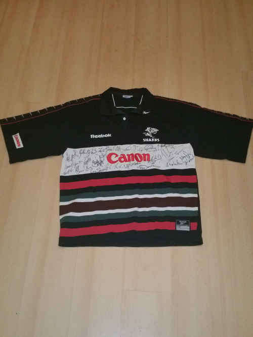 Sharks  99/00 ( Coastal Sharks) season Signed Player Issue Jersey