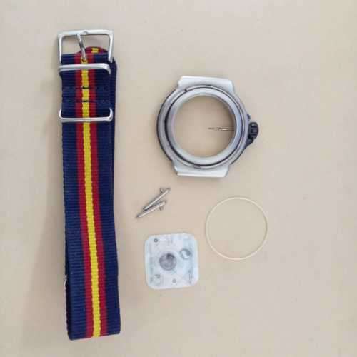 TAG HEUER CASE and CROWN FOR FORMULA 1 WAC 111-0 .NATO STRAP and RENATA BATTERY