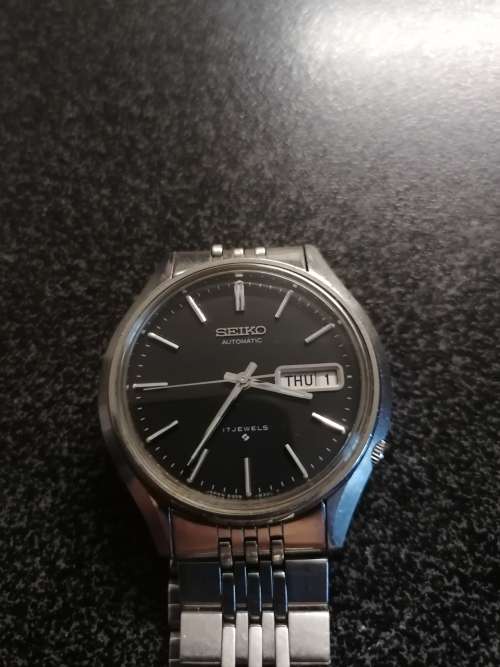 VINTAGE SEIKO DAY & DATE AUTOMATIC 17 JEWELS BRILLIANT CONDITION