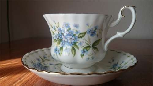 ROYAL ALBERT FLOWER OF THE MONTH JULY DUO