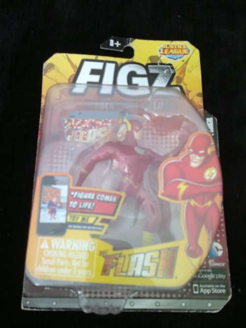 FLASH-FIGZ-HEROES COME TO LIFE ,TM & DC COMICS JUSTICE LEAGUE ACTION FIGURE-SEALED