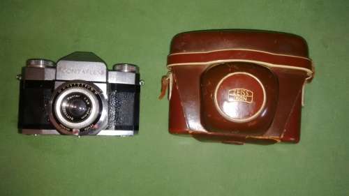 Zeiss Ikon Contaflex 1274/24 With Pantar F45mm 1:2,8 and Zeiss Ikon  Case Made in Germany