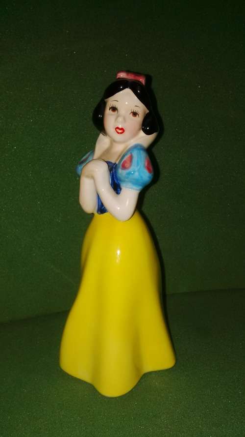 Snow White Disney Authentic Ceramic Ornament ,Hand Painted , Made In Japan