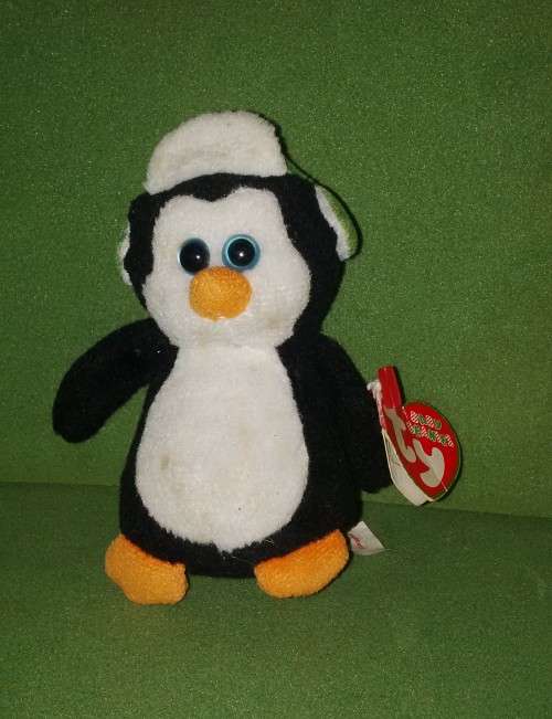 TY Beanie Baby ,Baby Beanies Toboggan Penguin With Tags