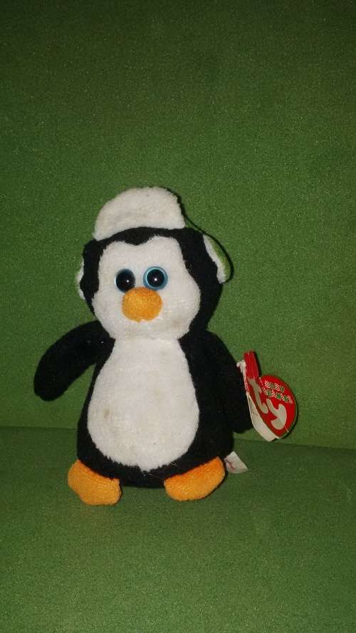 TY Beanie Baby ,Baby Beanies Toboggan Penguin With Tags