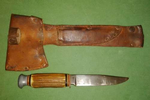Antique Puma Scout Dagger/Knife Fixed Blade With Stag Handle Made In Germany, Solingen