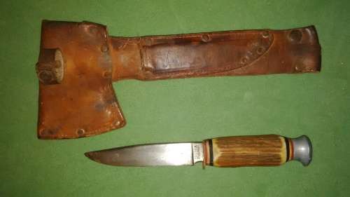 Antique Puma Scout Dagger/Knife Fixed Blade With Stag Handle Made In Germany, Solingen
