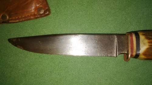 Antique Puma Scout Dagger/Knife Fixed Blade With Stag Handle Made In Germany, Solingen